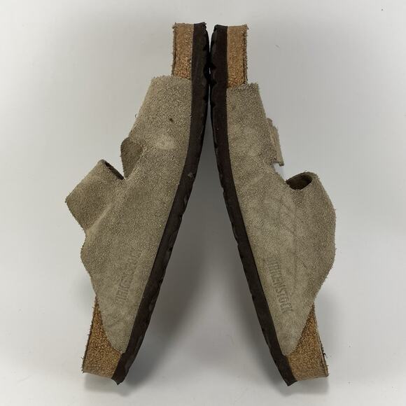 Birkenstock Arizona Slide Sandals Womens Size 39 US 8-8.5 Narrow Suede Soft FB - Picture 6 of 9